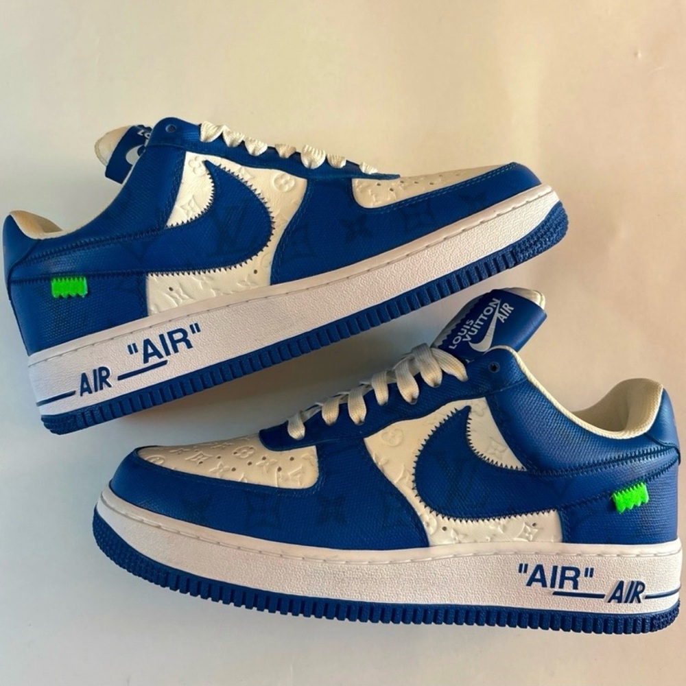 Nike Air Force 1 Low by Virgil Abloh x Louis Vuitton Blue US Men’s 7.5 OG ALL